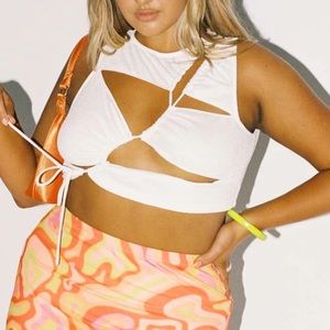 Princess Polly SOUL SEEKER TOP WHITE Size 6